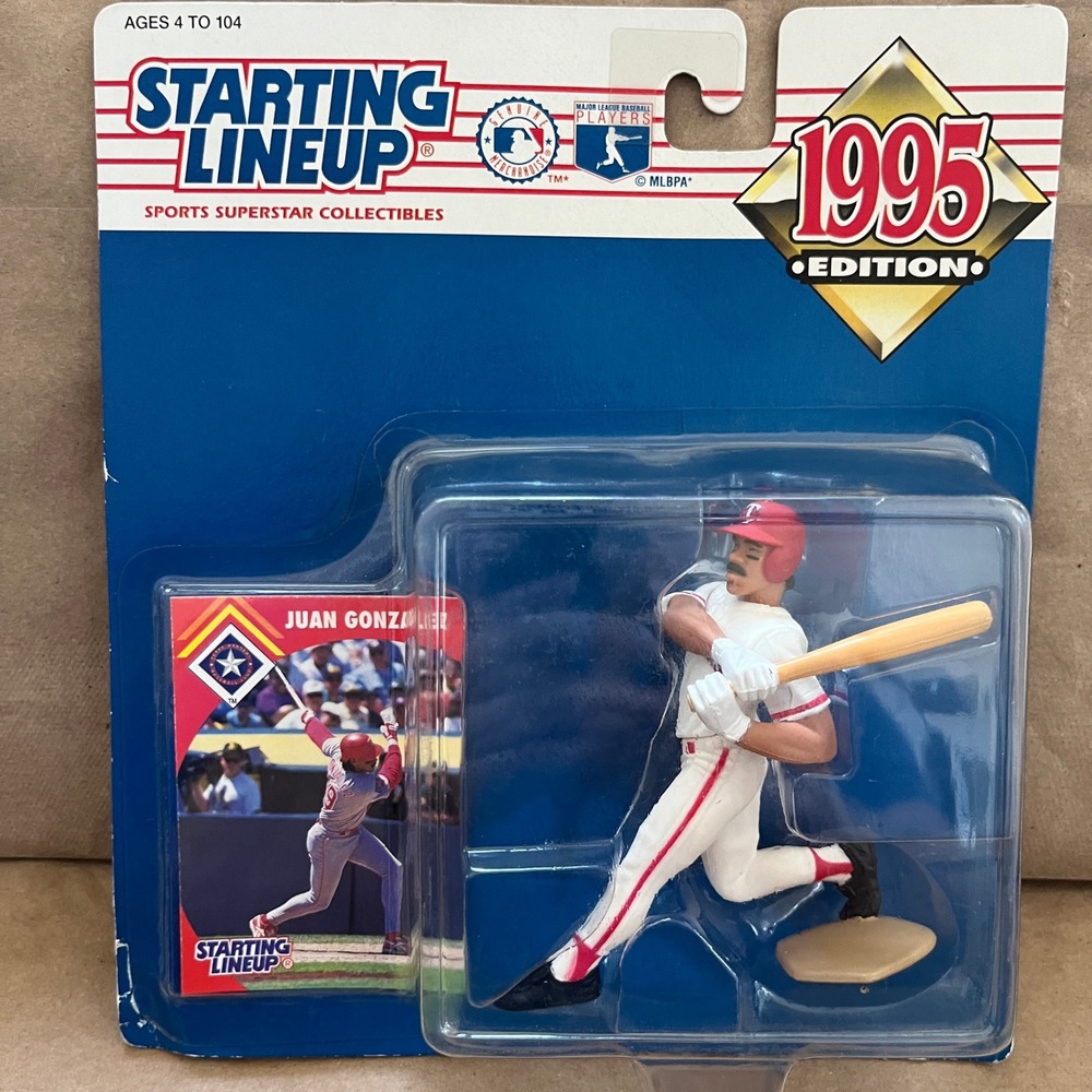 1995 Starting Lineup Juan Gonzalez Texas Rangers Kenner Figure New Sealed